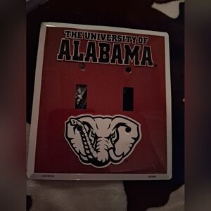 The University of Alabama Crimson Elephant Double Toggle Wall Plate